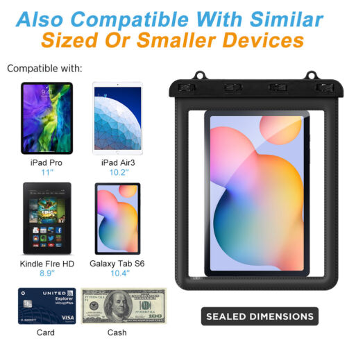 Universal Waterproof Case for Tablets & Accessories Up to 11" inch - Picture 7 of 11