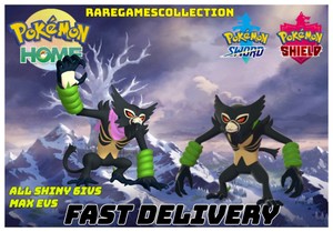 Zarude Standard Dada Shiny Locked Bundle Sword Shield Pokemon Home Fast D Ebay
