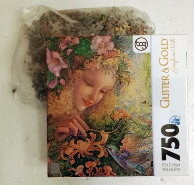 NEW Josephine Walls Glitter & Gold Puzzle ''HoneySuckle'' Factory Sealed Bag