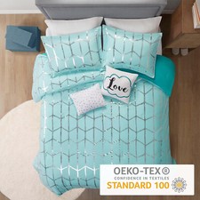 Intelligent Design Raina King Comforter Set-Soft Microfiber 5 Pieces College Set