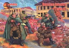 MARS 1:72 SET 72115 WWII RUSSIAN INFANTRY - 40 FIGURES BLUE 