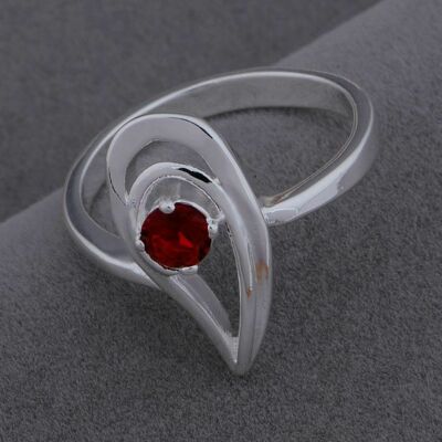 Silberring ''Ruby Comet'' - sofortiger Versand aus Frankreich