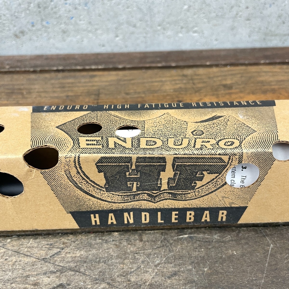 Guidon Titec Enduro 141 Vintage NOS 25,4 Mm Plat VTT 560 Mm Noir Aluminium