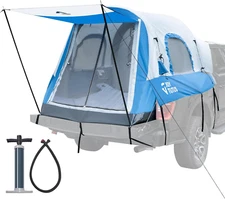 Inflatable Truck Bed Tent with Awning, Includes Air Pump for Quick 30 S Setup, D