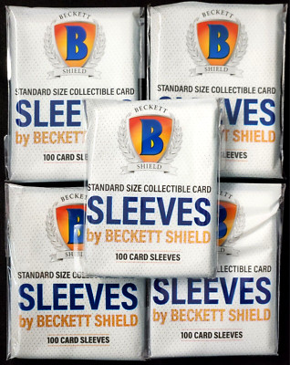 Beckett Shield 500 Count Standard Penny Soft Sleeves 2.5''x3.5'' Acid PVC Free BGS