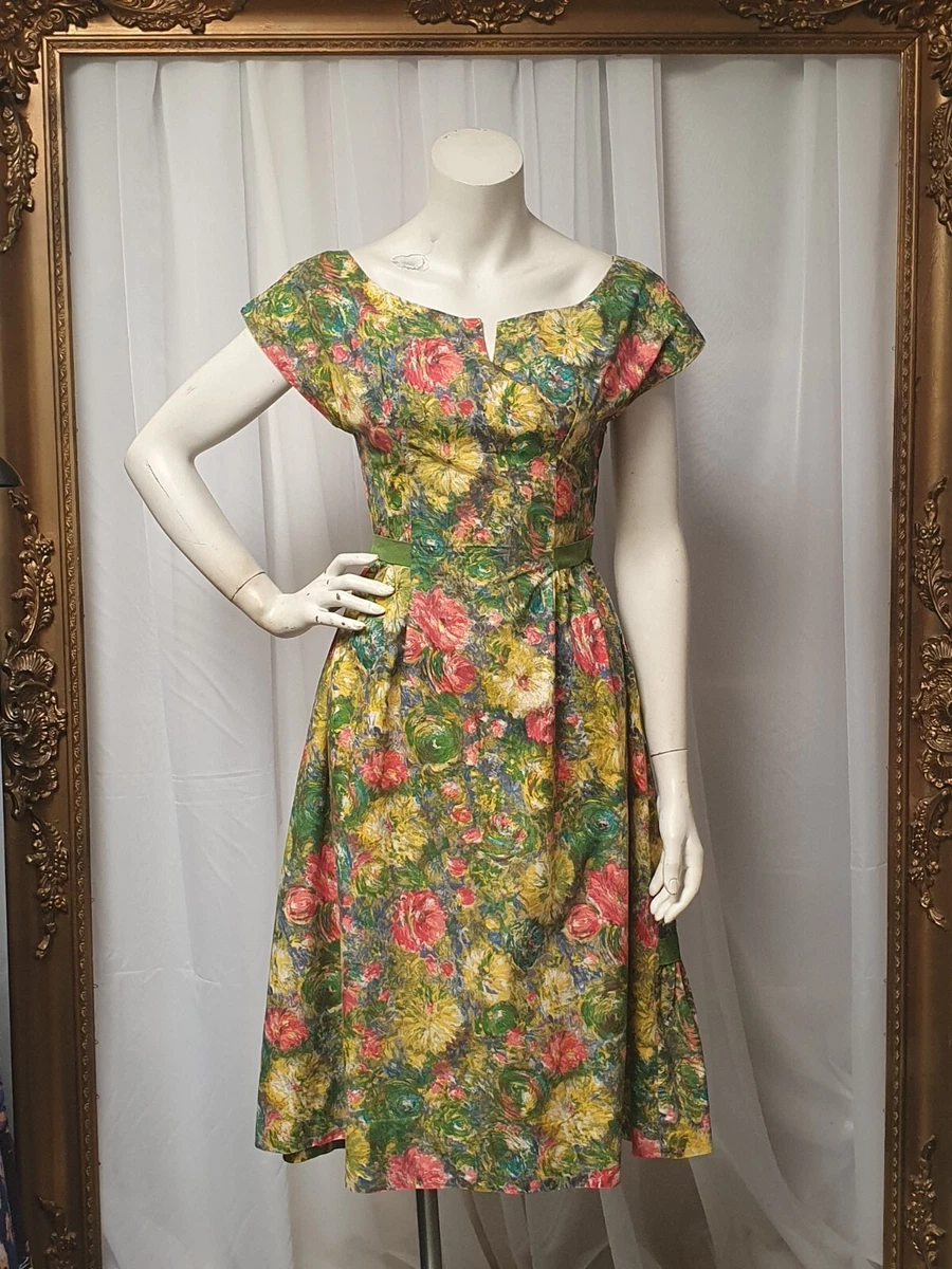 Vintage 1950s shop floral dresses