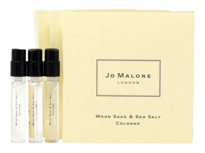 3 Pack | New | Jo Malone | Wood Sage & Sea Salt | Cologne | Spray | 1.5 ml