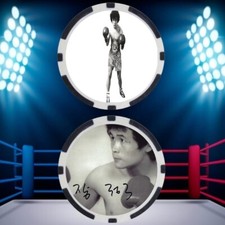 JUNG-KOO CHANG - BOXING HALL OF FAME - POKER CHIP - ***SIGNED/AUTO***