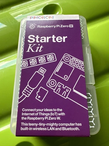 Raspberry Pi Zero W Starter Kit Case Power Supply MicroSD NOOBS HDMI USB