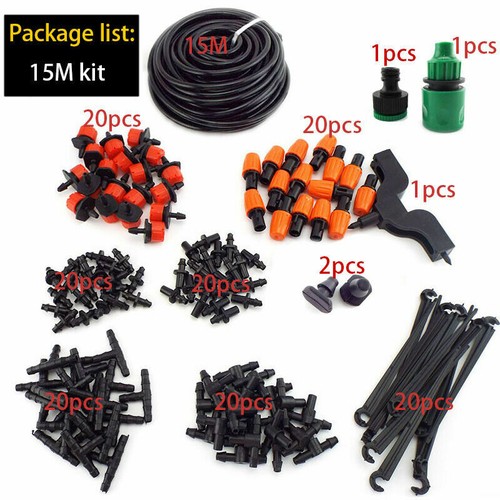 15M DIY Drip Irrigation System Misting Fog Micro Sprinkler Garden Watering Kit - Picture 13 of 13