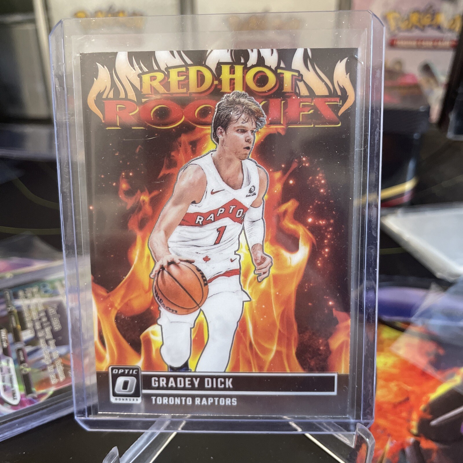 2023-24 Panini Donruss Optic - Red Hot Rookies #13 Gradey Dick (RC)
