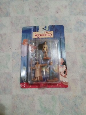 Vintage 1995 Mattel Disney's Pocahontas Collectables Unopened Pack Of 3 Very Htf
