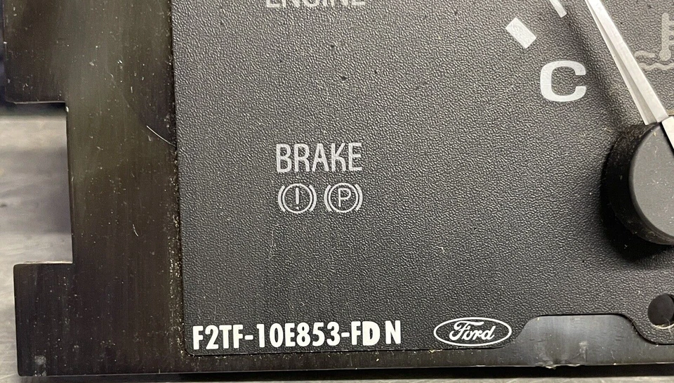 92-96 Ford Truck F150 F250 F350 Bronco Coolant Temperature & Oil Pressure Gauges Foto 3 de 4