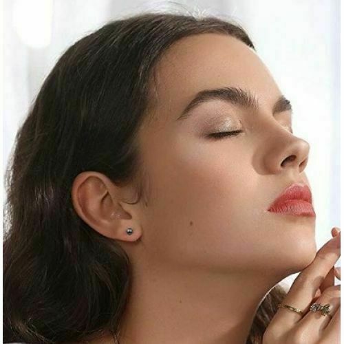 0.085 CT. T.W. Diamond Solitaire Square Stud Earrings In 10K White Gold | Peoples Jewellers