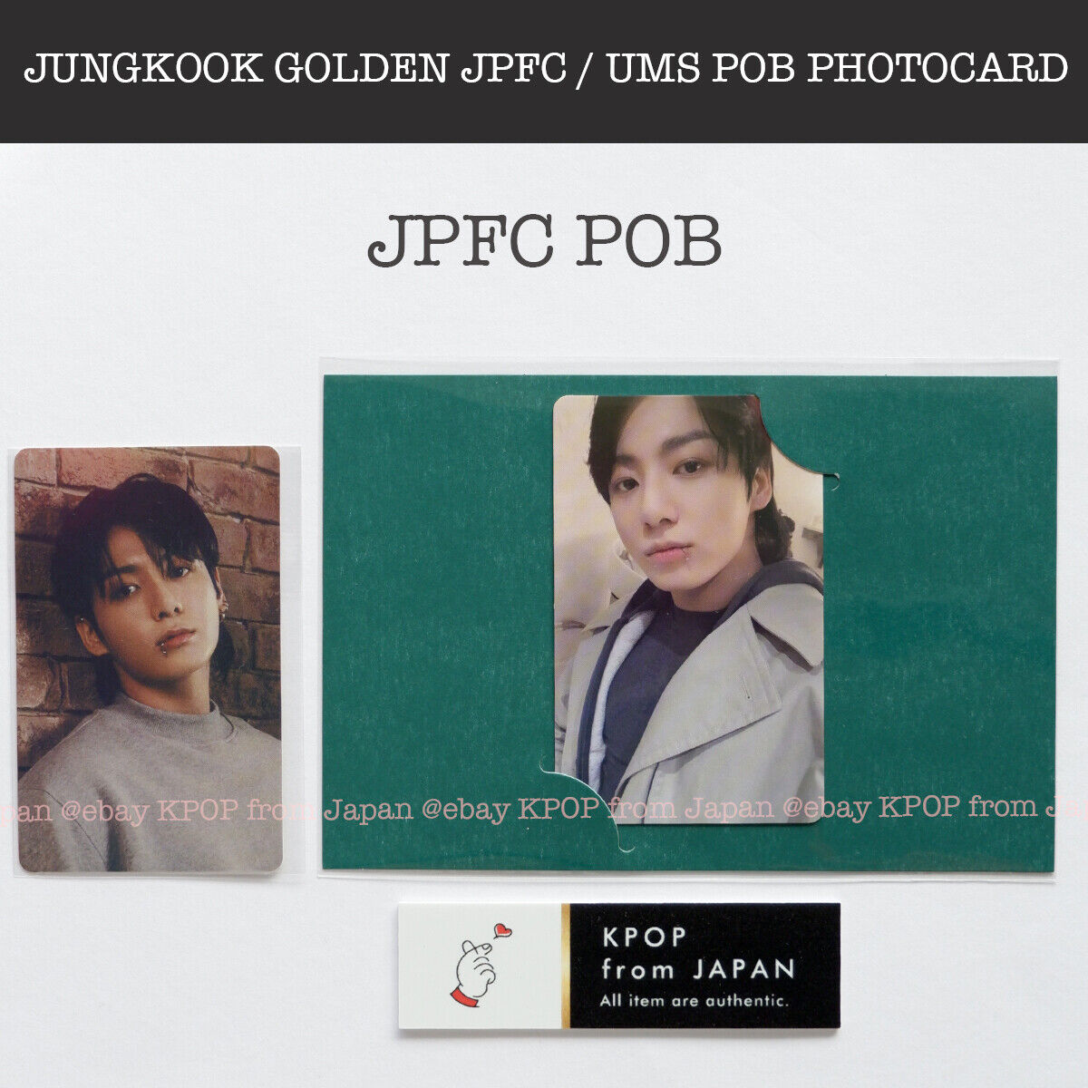 BTS JUNGKOOK GOLDEN 1st Solo Album JAPAN POB JPFC UMS Official Photocard