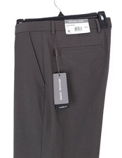 Michael Kors Classic-Fit Performance Stretch Dress Pants Army Green 38x30 NWT