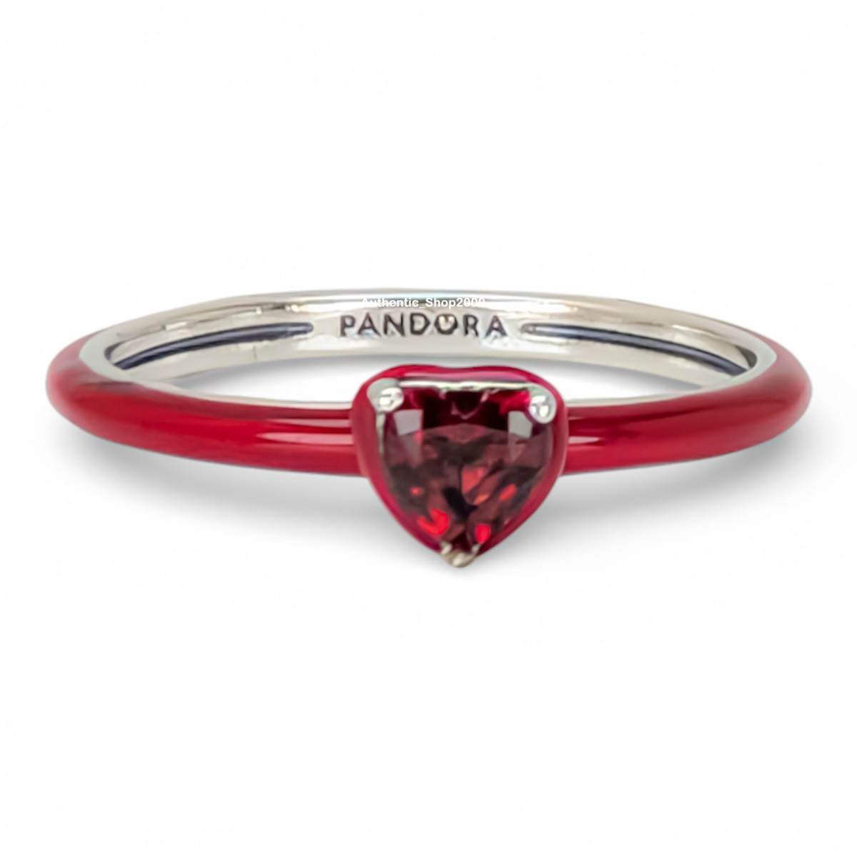 NEW 100% Authentic PANDORA 925 Silver Red Crystal Chakra Heart
