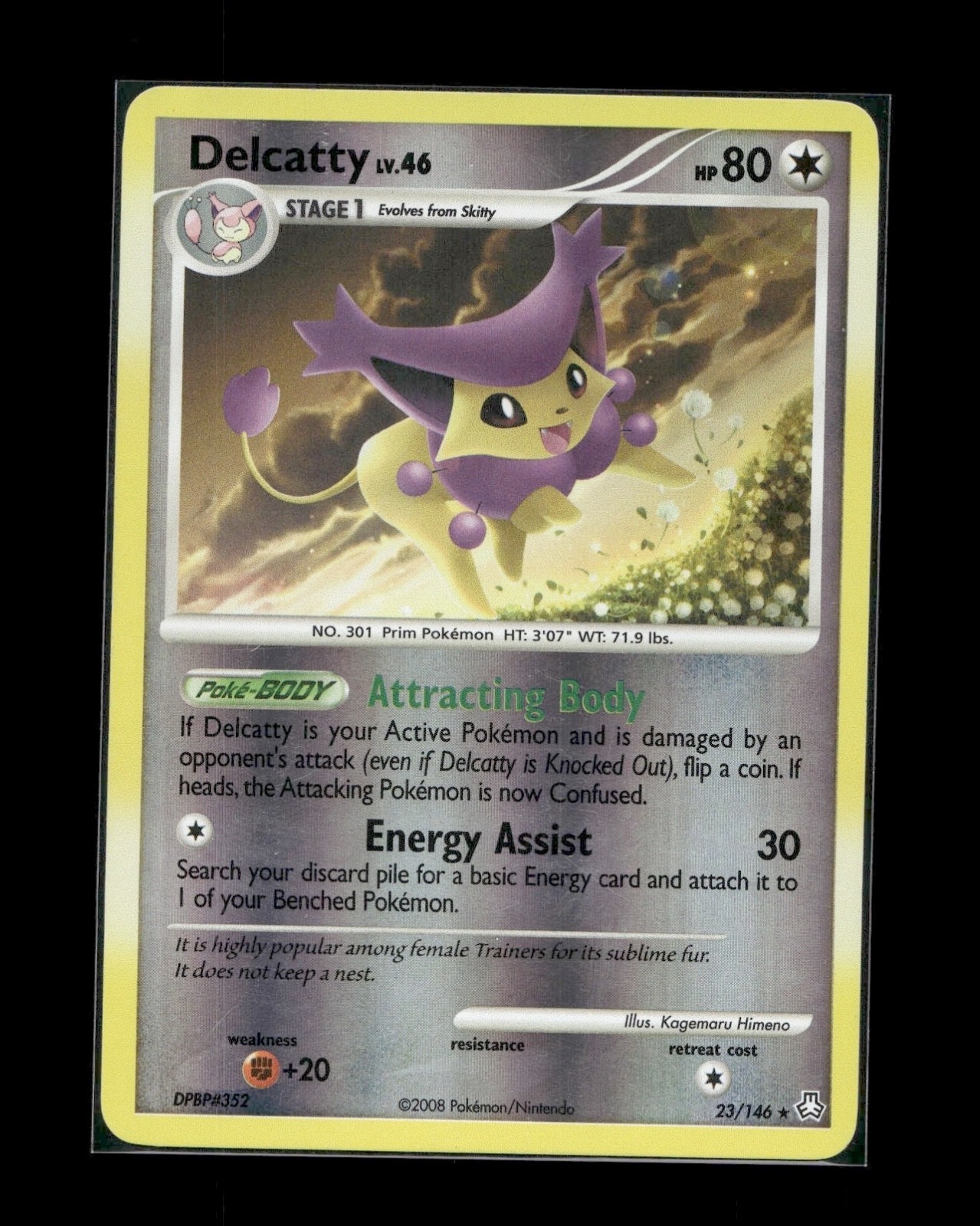 Delcatty 23/146 Legends Awakened Reverse Holo Pokemon Card MP