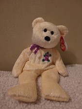 Ty Beanie Baby Mother The Yellow Bear Stuffed Animal Toy