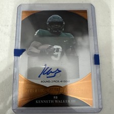 2022 Sage Kenneth Walker Authentic Autograph Auto #asp-kw3