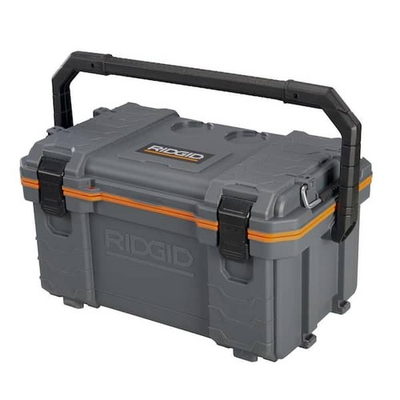 #ad RIDGID Pro Gear 27 Qt Heavy Duty Cooler XL Lockable Handle Latches Holds 42 Cans $93.99