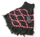 SCOTCH & SODA Ams Couture Women Scarf OS Green Pink Knitted Tassels Pull On