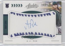 2020 Absolute Rookie Baseball Material Signatures Blue 10/99 AJ Puk Auto 1ar1