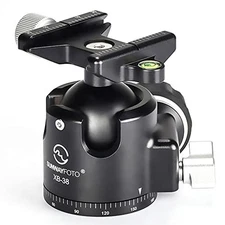 SUNWAYFOTO XB-38 Low Profile Tripod Ball Head Arca/ RRS Compatible