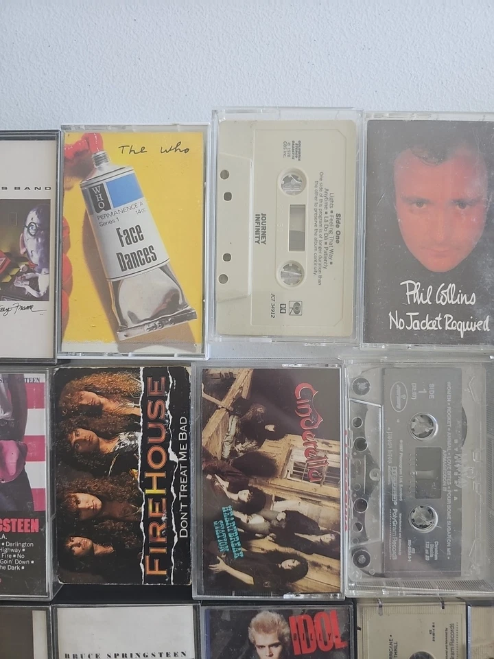 80s Rock Cassette Tape Lot 36 | GnR Idol Police Def Leppard Journey Hall Oates - Image 4 of 4