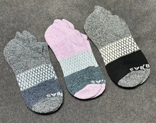 Bombas 3-Pack Unisex Ankle Multicolor Socks Medium NWT