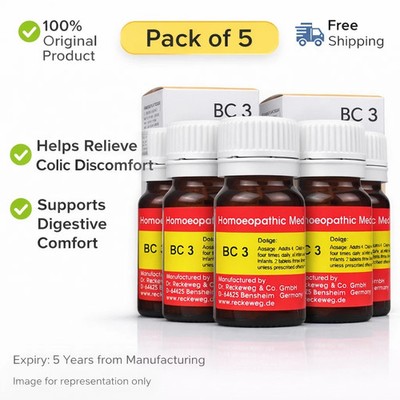 Dr Reckeweg BC 3 Tablets 20g Homeopathic General Wellness Support 5 Pack