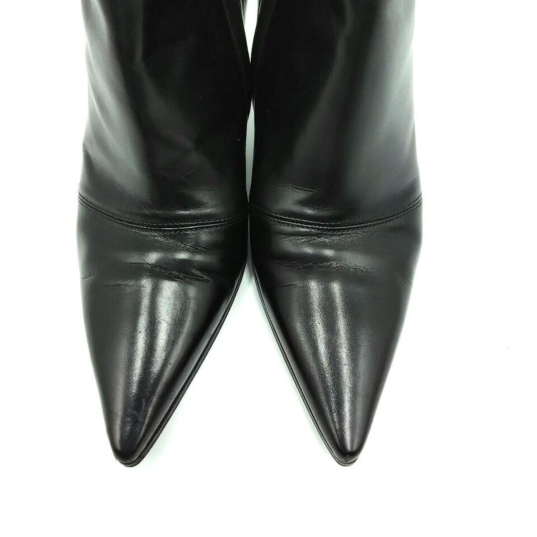 GUCCI Boots Heel GG Marmont Leather Black EU35.5/US5.5 113174c thumbnail 20