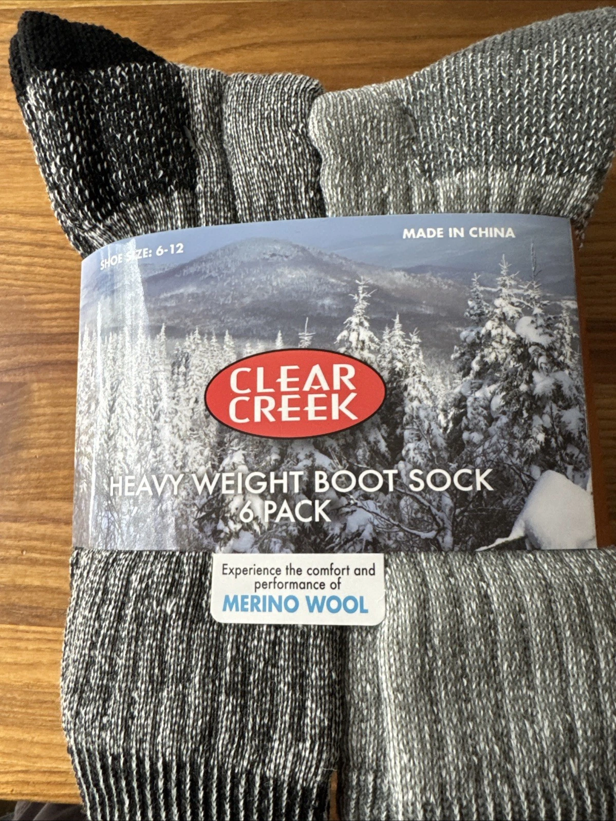 CLEAR CREEK HEAVY WEIGHT BOOT SOCK 6 PAC MERINO WOOL
Opens in a new window or tab