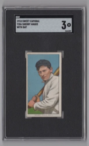 1910 SWEET CAPORAL T206 SHERRY MAGEE SGC 3 WASHINGTON #30