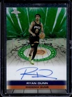 2025-26 Topps Chrome Ryan Dunn Auto Autograph Green Refractor #/99 Suns