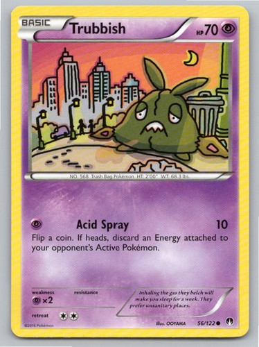 2016 POKEMON TRUBBISH BREAKPOINT 56/122 C NM A90204 FREE S&H