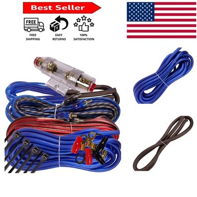 Comprehensive 1000W 8 Gauge Wiring Kit for Easy DIY Car Audio Installation