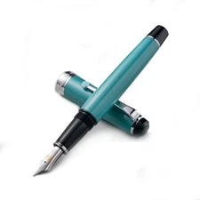 Qianyu The West Lake Blue Ingenuity Fountain Pen in Ebonite and Urushi