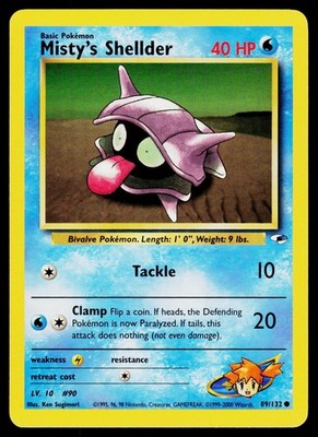 Misty's Shellder 089/132 Gym Heroes Common #3