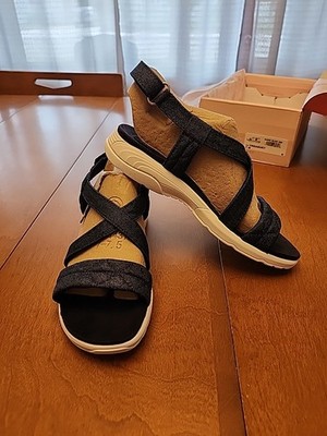Easy Spirit Womens Treasure 7 Strappy Sandals Dark Blue Size 7 