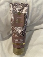 New Bath  Body Works Cozy Vanilla Bourbon Ultimate Hydration Body Cream 8 oz