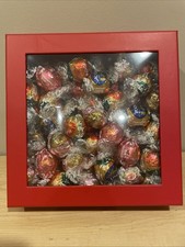 54pc Lindt LINDOR Truffle Gift Box - Non-Dairy Oatmilk, Dark, Strawberry, B-Day