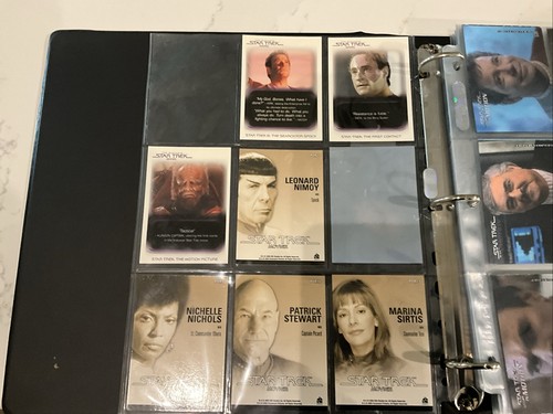 ÁLBUM DE TARJETAS COLECCIONABLES STAR TREK PELÍCULAS EN MOVIMIENTO CARPETA + Insertos - Imagen 2 de 8