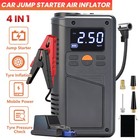 12V 8000mAh 4IN1 Car Jump Starter&150PSI Tyre Inflator Portable Air Compressor