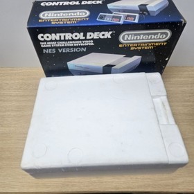 Rare Nintendo NES Console Control Deck Boxed Super Mario mario 2 & game, paper 