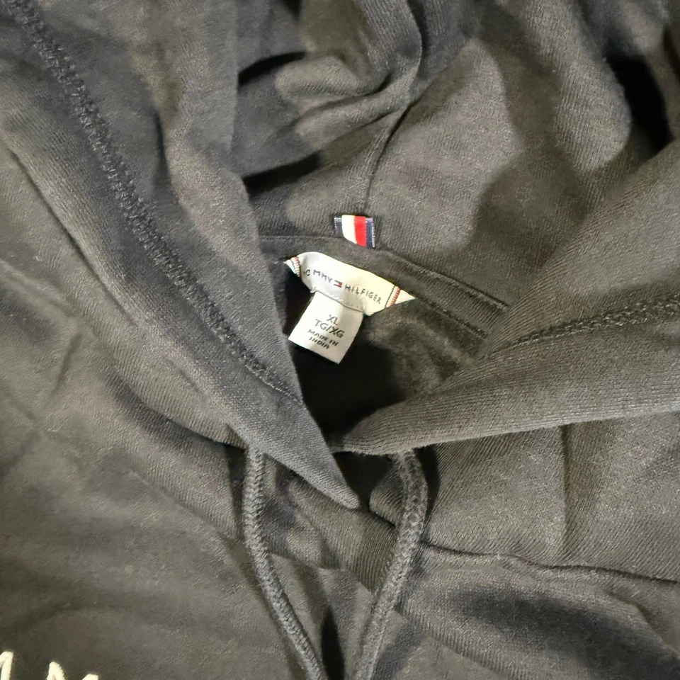 Tommy Hilfiger 女式方格连帽衫运动衫女式 XL 码刺绣标志 — 第 2/4 张图片