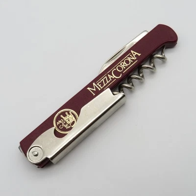 Altes Kellnermesser Taschenmesser Mezza Corona Werbe Klappmesser - Bild 1 von 4
