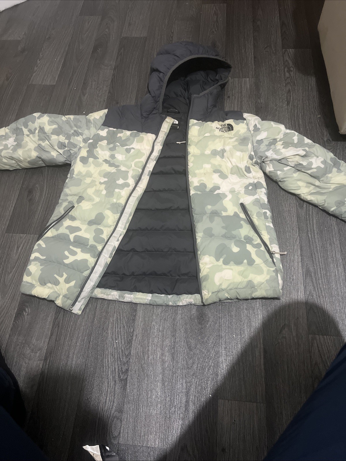 Rare North Face La Paz Macro Fleck Camo Hooded Jacket, Size S