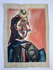 Pablo Picasso COA Art Painting Original Drawing Vintage Paper Signed