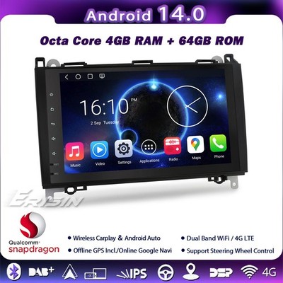 9''Qualcomm Autoradio Carplay IPS GPS Mercedes Sprinter Vito A/B Class W169 W245